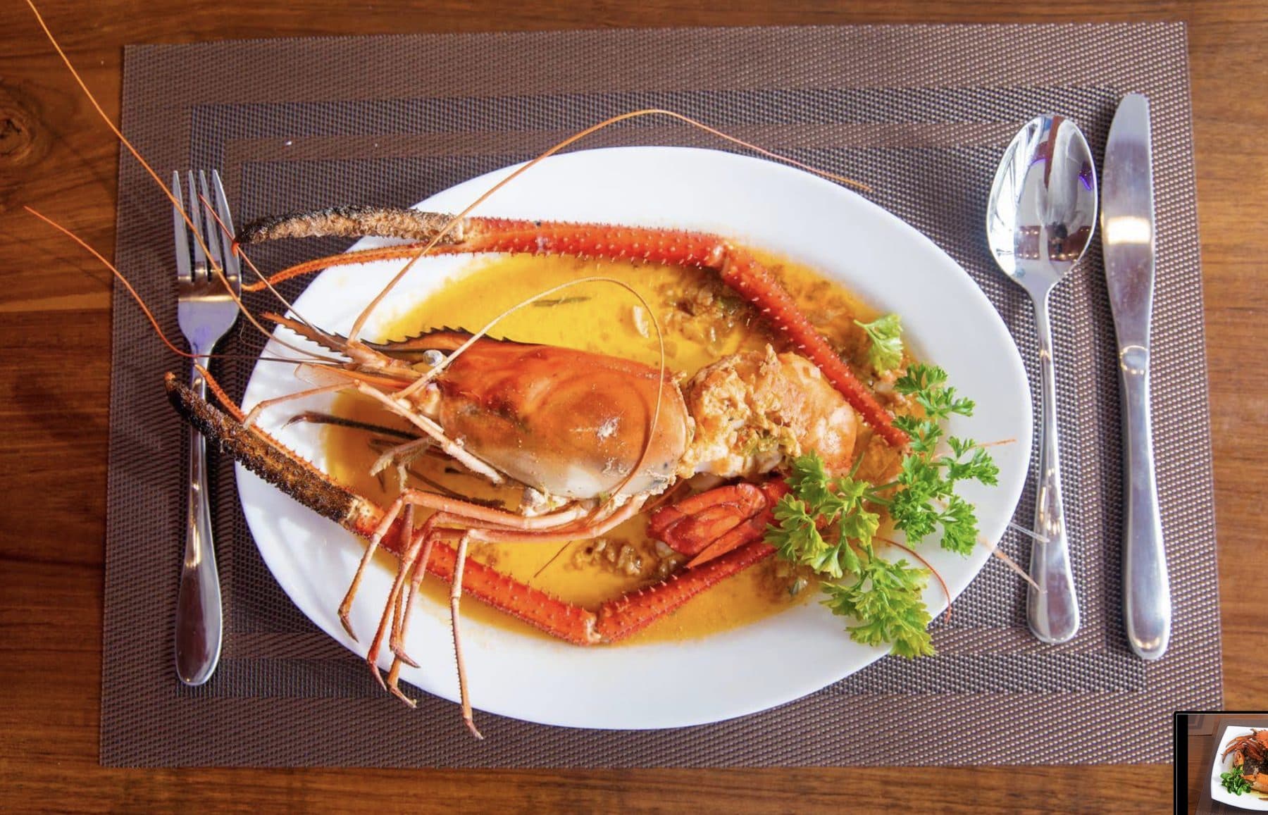 Grilled prawn in butter sauce (menu reference photo)
